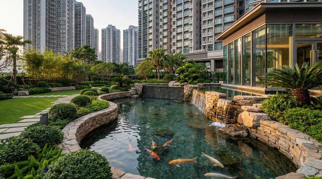 屋苑會所庭園水景工程案例