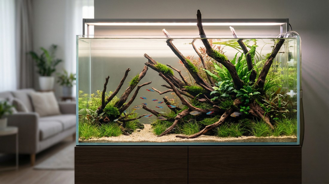沉木造景 - 沉木為主體的魚缸造景