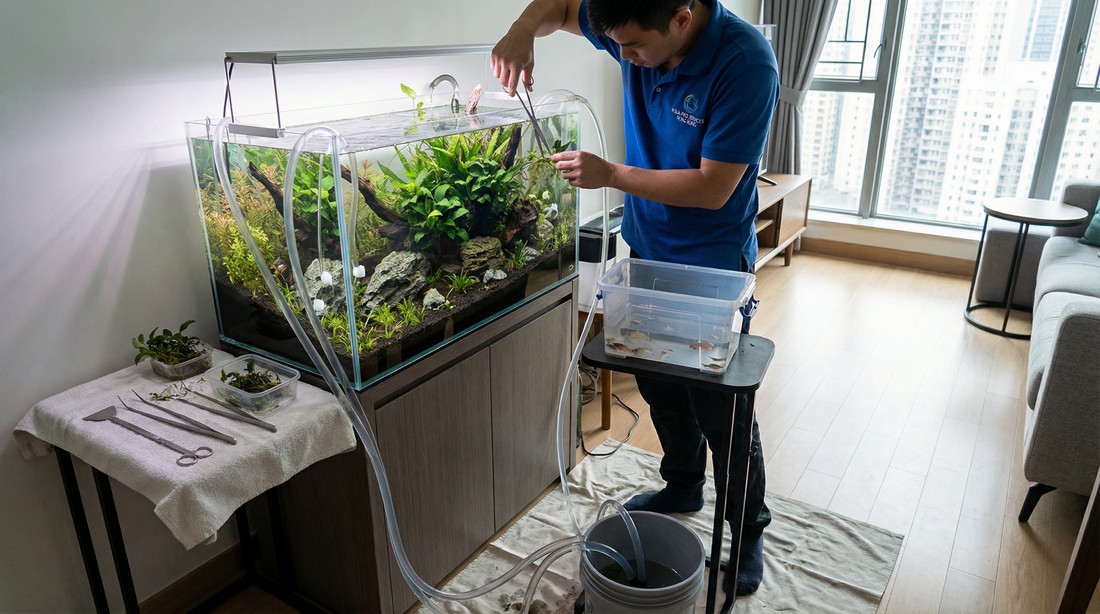魚缸造景翻新 - 舊缸造景改造服務